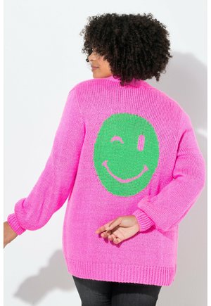 Cardigan - neon berry
