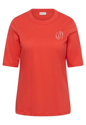 Kaffe Curve, KCALANA - T-shirt imprimé - poppy red