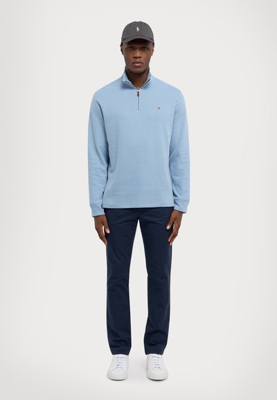Polo Ralph Lauren ESTATE RIB QUARTER ZIP PULLOVER - Pullover - vessel blue