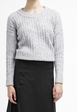 Pullover - mottled light grey