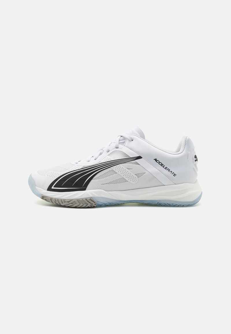 Puma ACCELERATE NITRO SQD Handballschuh white/black/concrete gray