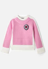 TROMPE L'OEIL CREWNECK - Džemper - ivory/bow pink