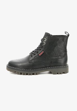 Kickers CUIR KICK DECKLOCK - Tronchetti - noir