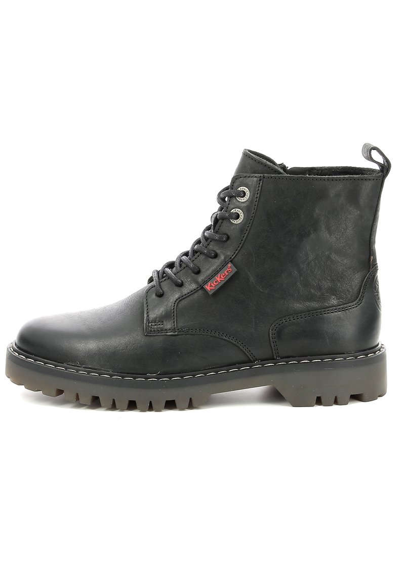 Kickers CUIR KICK DECKLOCK - Tronchetti - noir
