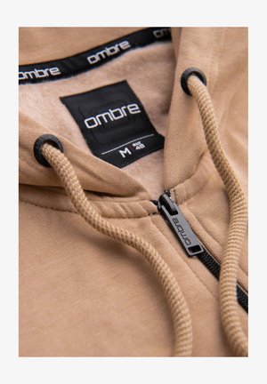 Ombre, Sudadera con cremallera - beige