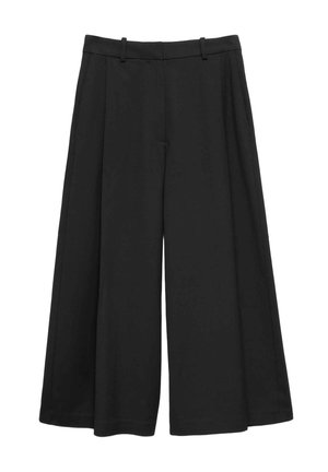 Marks & Spencer, PLEATED WIDE LEG CULOTTES - Pantalon classique - black