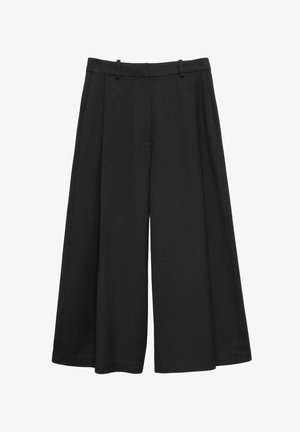 Marks & Spencer, PLEATED WIDE LEG CULOTTES - Pantalon classique - black