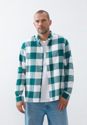Pluus - green/white