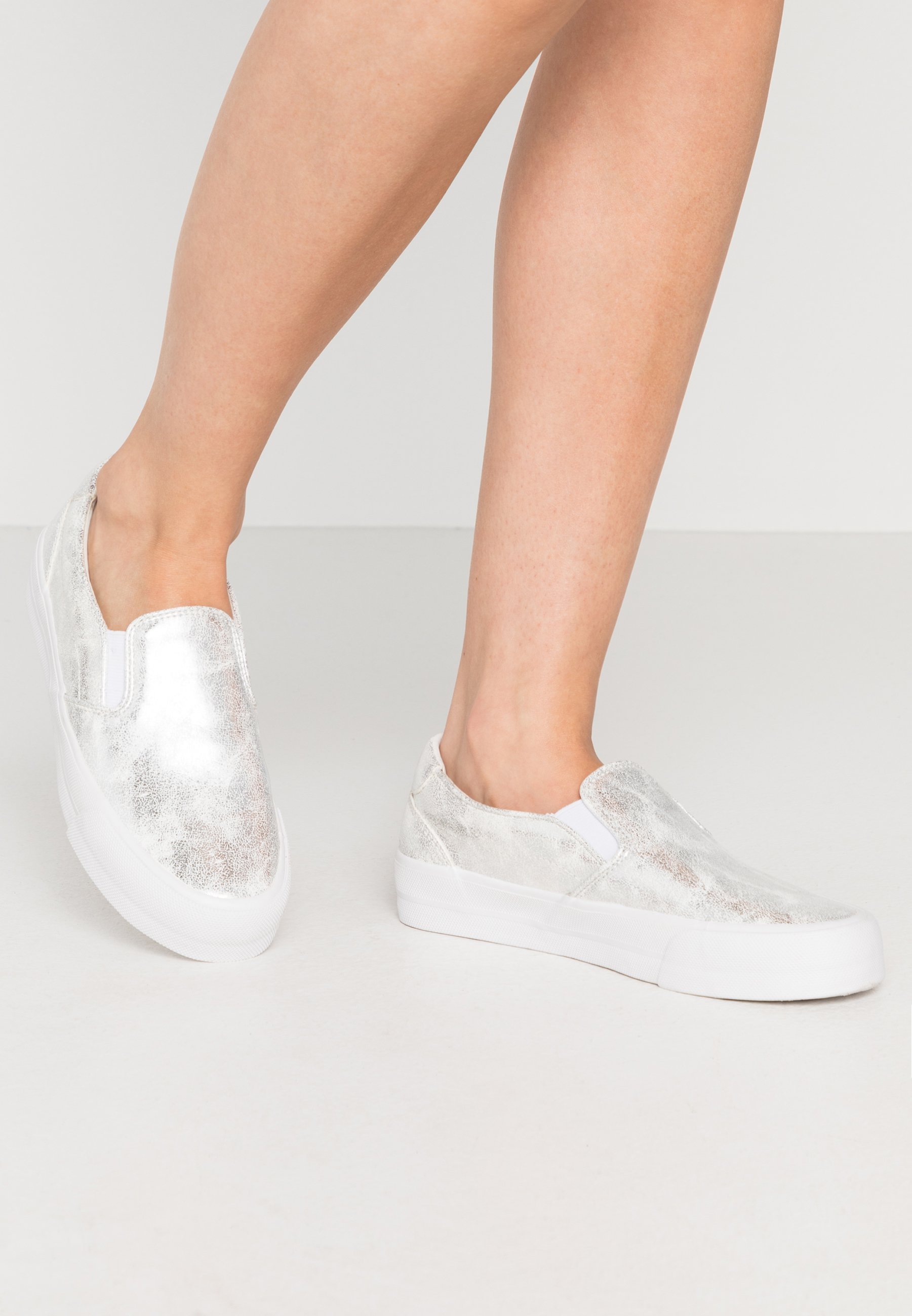 silver superdry trainers