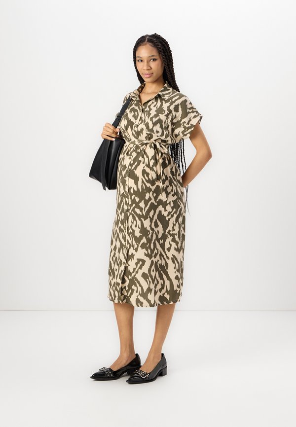 OLMHANNOVER SHIRT DRESS - Shirt dress - khaki3