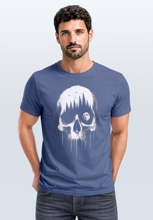 Neverless, T-Shirt print - denim blue