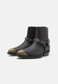 Koi Footwear SOULRENDER HARDWARE BOOTS UNISEX - Gležnjar v kavbojskem in motorističnem slogu - faded/antique bronze