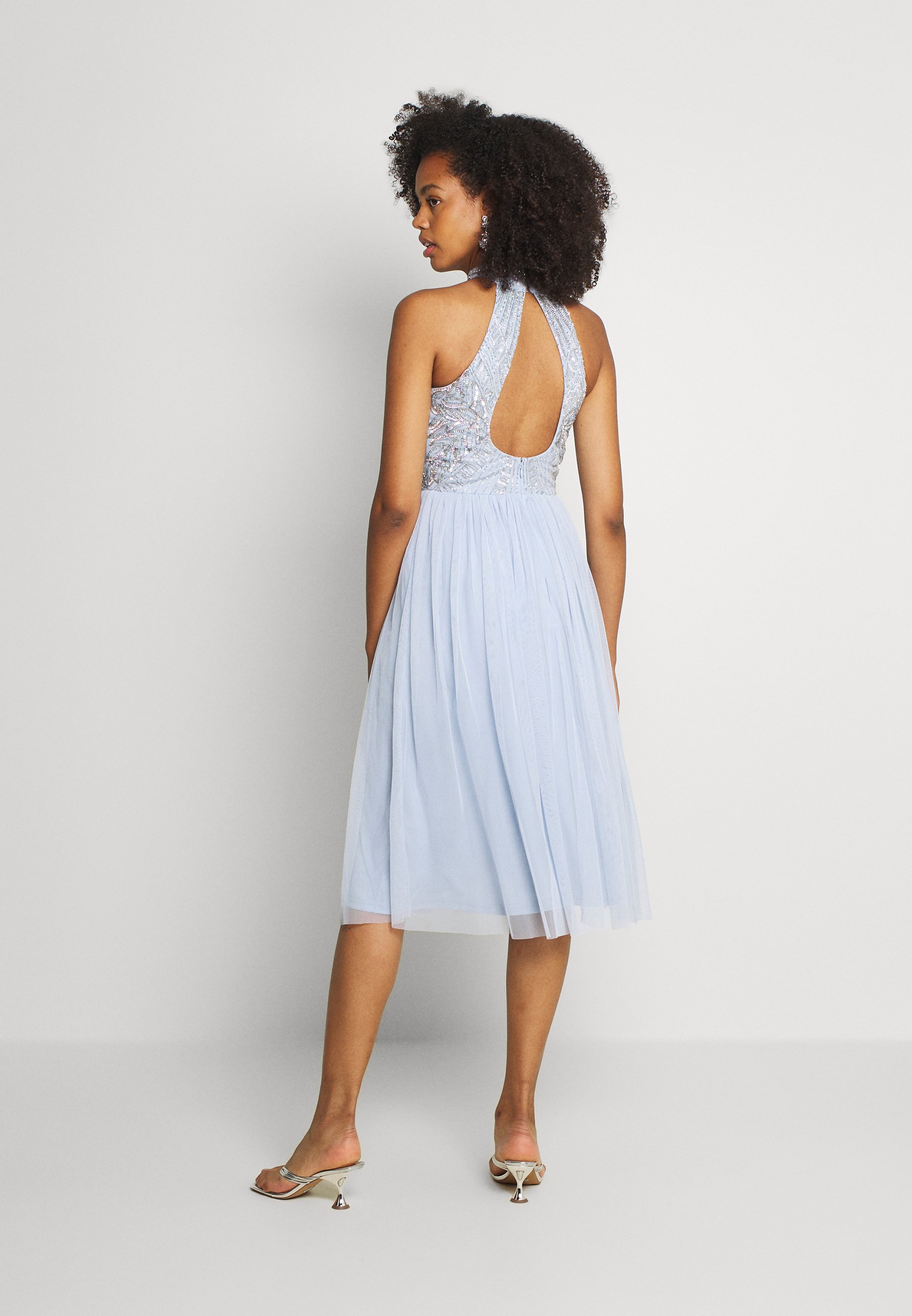 Lace \u0026 Beads MAISY MIDI - Cocktailkleid/festliches Kleid - light blue/blau  - Zalando.de