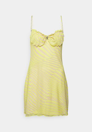 Fiorucci WAVE BALCONETTE DRESS - Rochie de zi - yellow