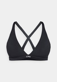 LUXE V NECK BRA  - Sport-BH med lätt stöd - black