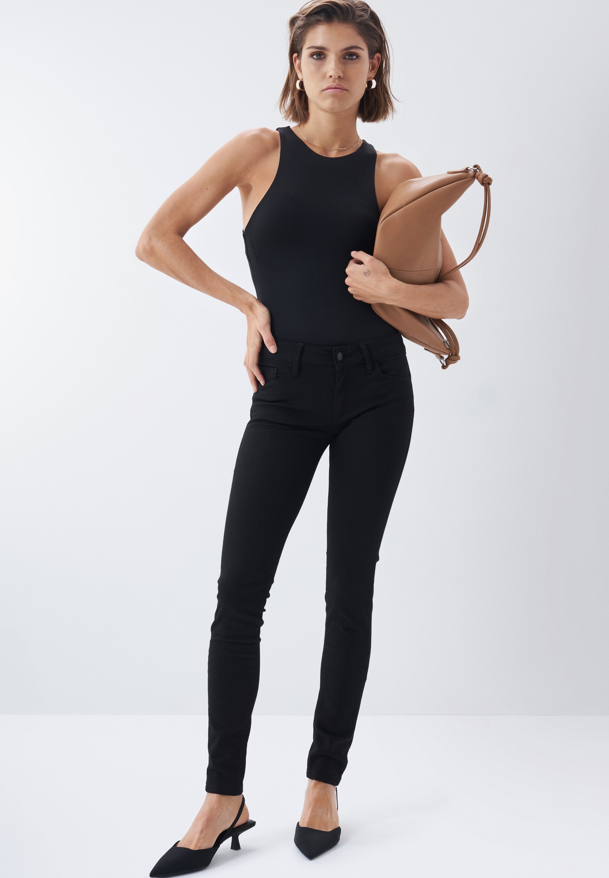 Salsa PUSH UP SKINNY - Vaqueros pitillo - Black/negro - Zalando.es
