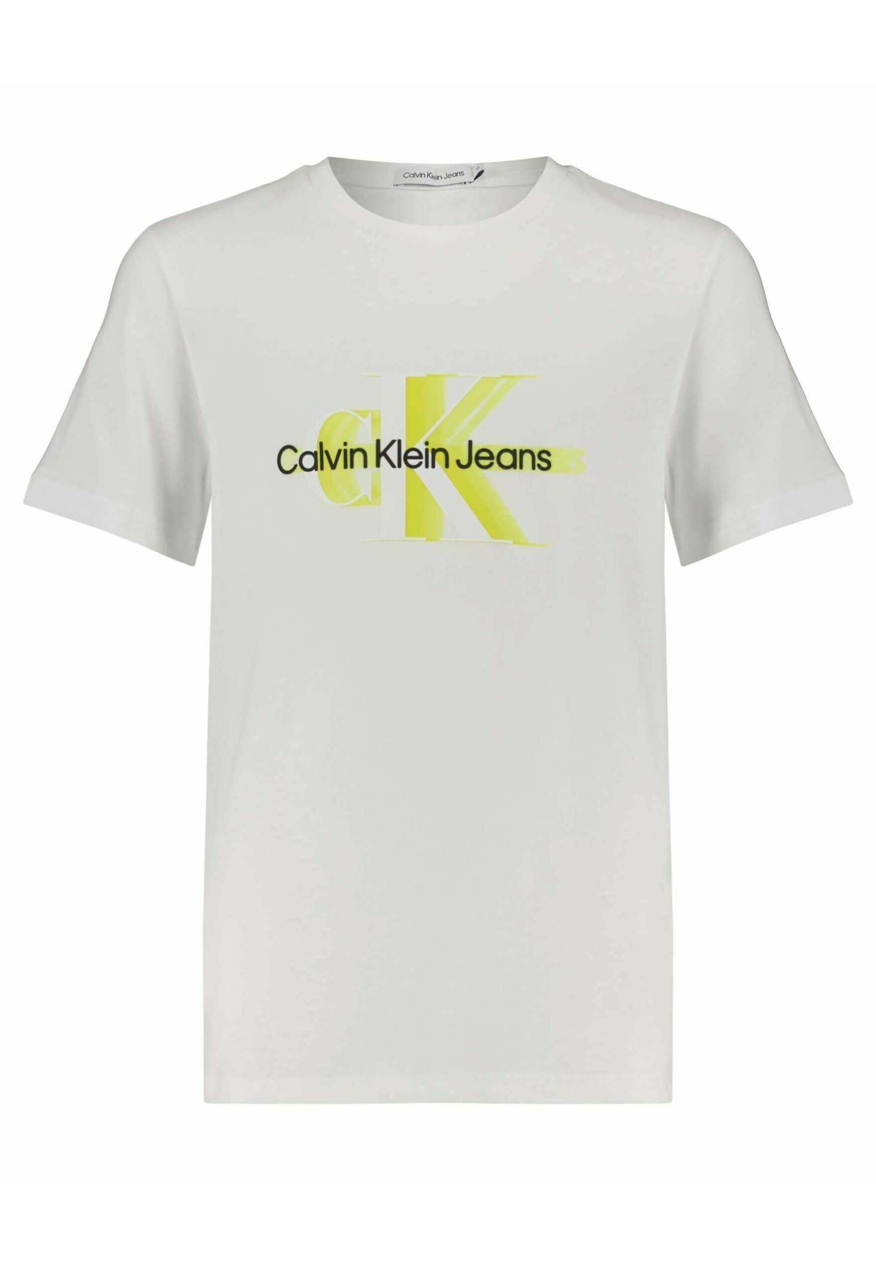 Calvin Klein Jeans GLOW MONOGRAM - Camiseta estampada - weiss/blanco -  Zalando.es