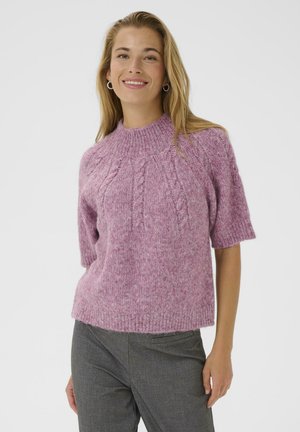 Print T-shirt - tulipwood melange