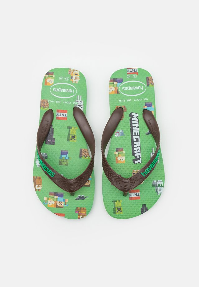 MINECRAFT - Teensandalen - leaf green