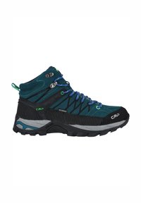 CMP RIGEL MID TREKKING SHOES WP - Hikingskor - el petrol verde fluo