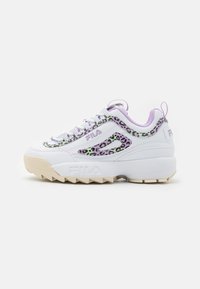 Fila - DISRUPTOR TEENS UNISEX - Tenisky - white/viola Miniatura obrázku 1