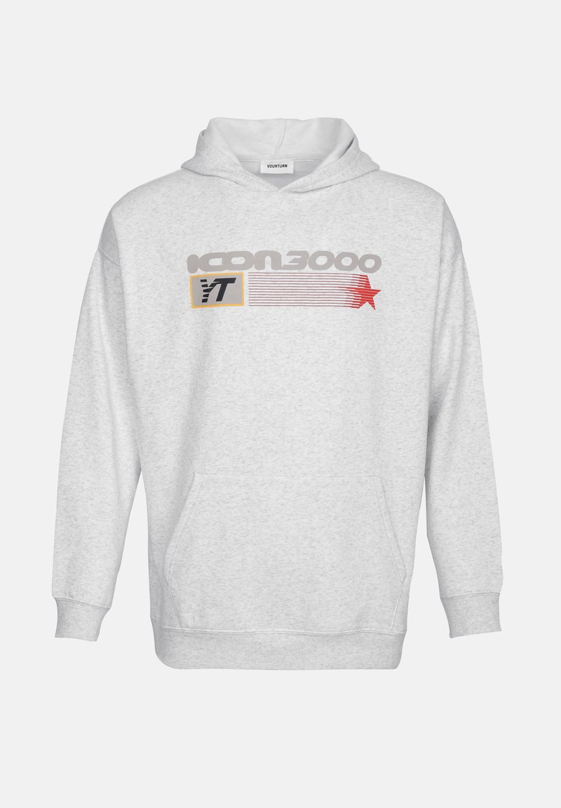 YOURTURN Hoodie grijs gemêleerd