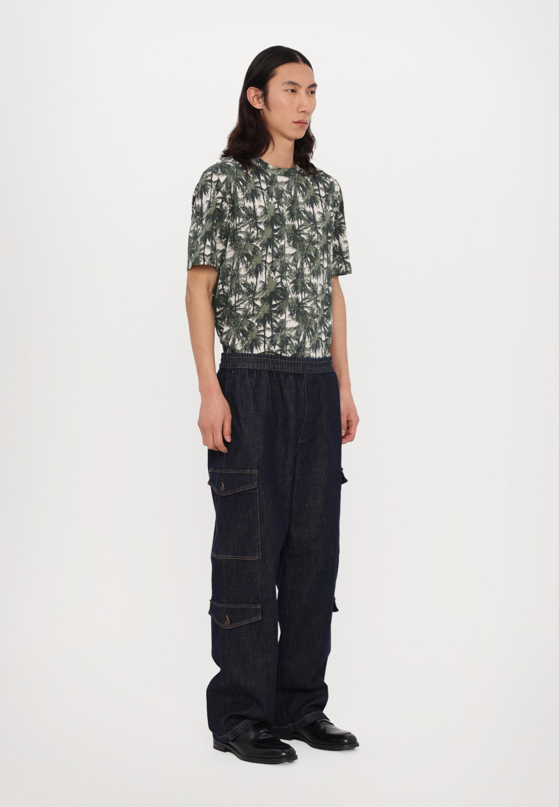 Armani Exchange TROUSER - Jeans baggy - blue denim/blu - Zalando