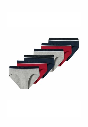 6ER PACK - RIO  LOGO-BUND STRETCH  - Slip - blau rot grau