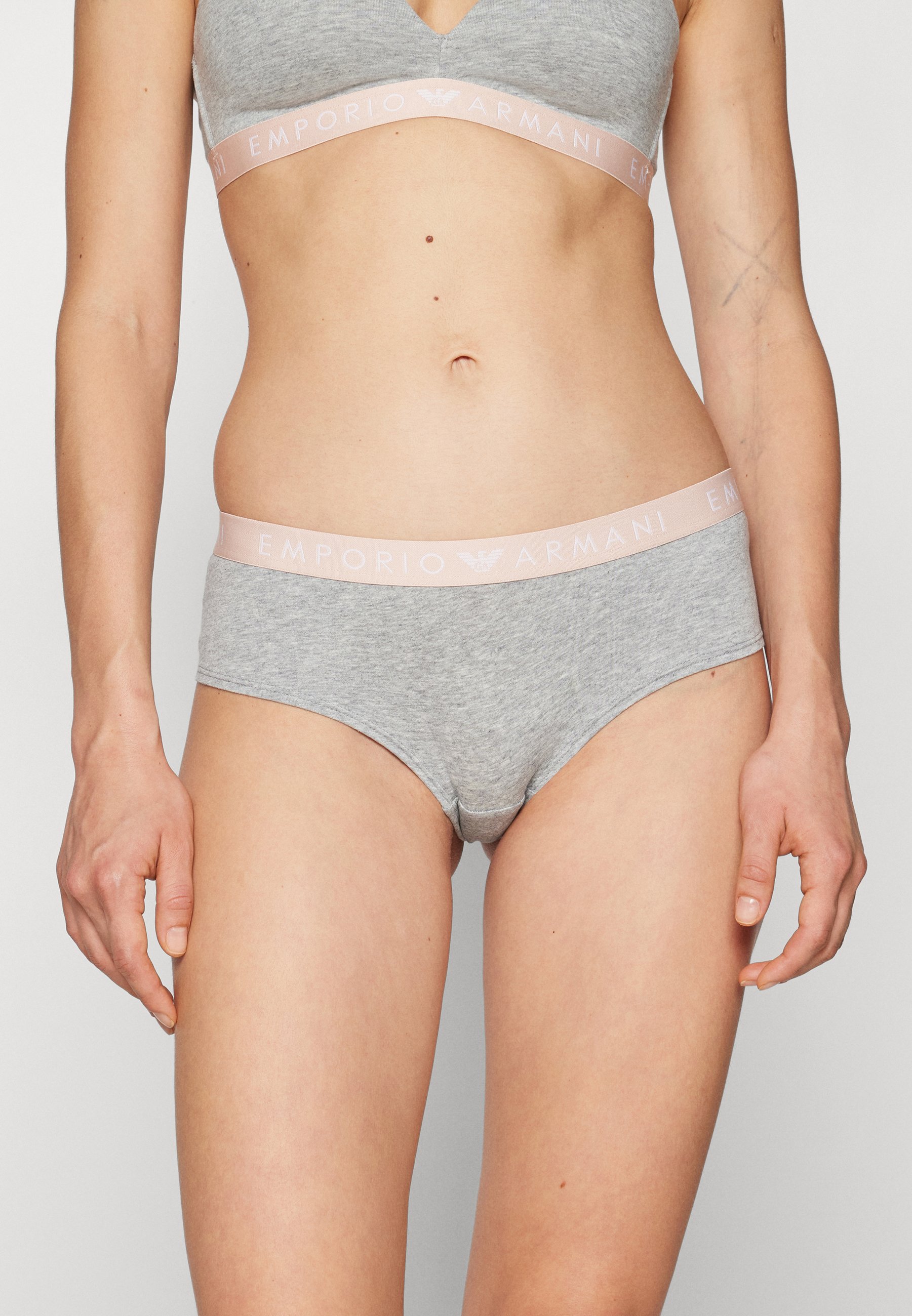 Emporio Armani CHEEKY PANTS - Pants - grigio chiaro/light grey/light grey -  Zalando.co.uk