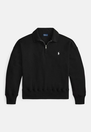 LIGHTWEIGHT FLEECE QUARTER-ZIP - Sweater - polo black