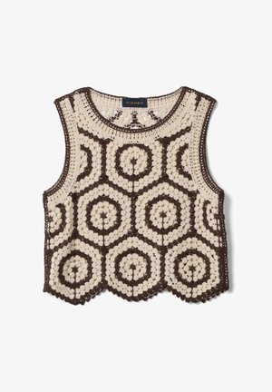 PIOMBO, Trui - white brown