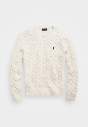 CABLE-KNIT COTTON JUMPER - Džemperis - beige