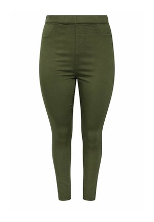 Yours Clothing, PLUS SIZE JEGGINGS - Jegging - olive