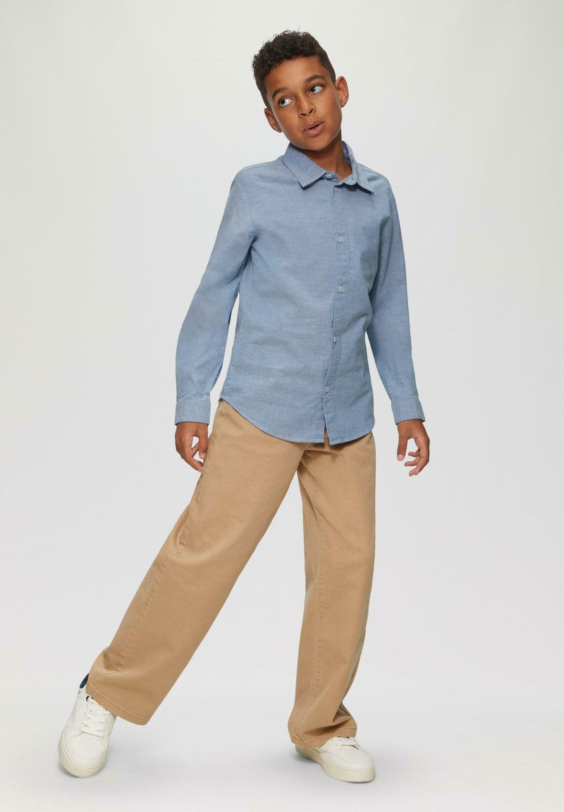 s.Oliver OXFORD-VAN STRETCH - Hemd - blau