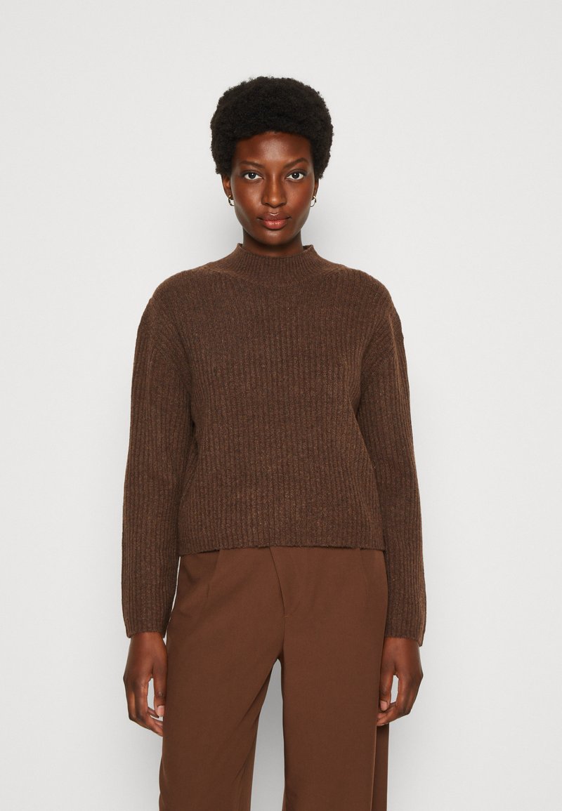 TOM TAILOR DENIM Strickpullover - roasted coffee brown melange