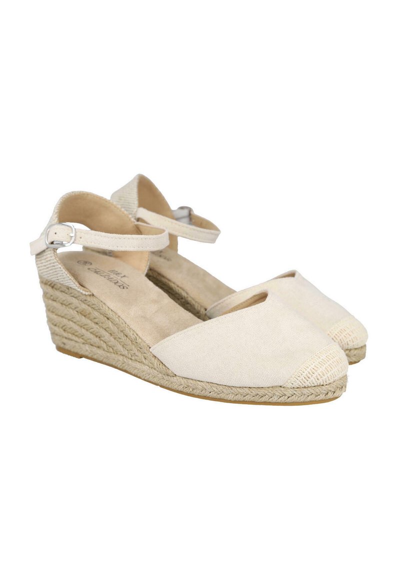 L&R Shoes Zapatos de plataforma beige
