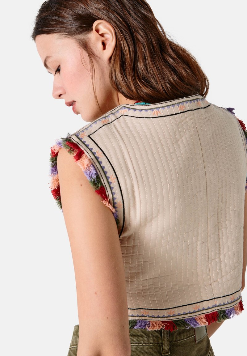 Damen Leichte Jacken | High Spirits Weste brown/beige - JJ25821 Damen Leichte Jacken | High Spirits Weste brown/beige - JJ25821