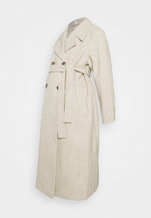 DOUBLE BREASTED FASHION WRAP COAT - Klassinen takki - ivory