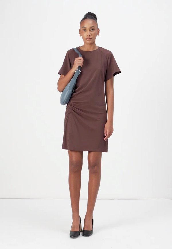 SAALBERO SHORT DRESS - Day dress - french roast3