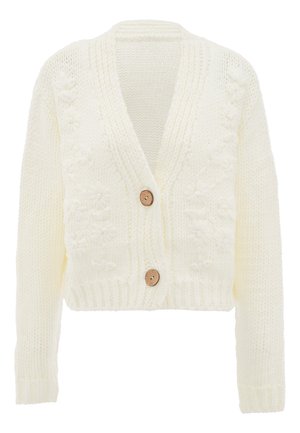 Cardigan - wollweiss