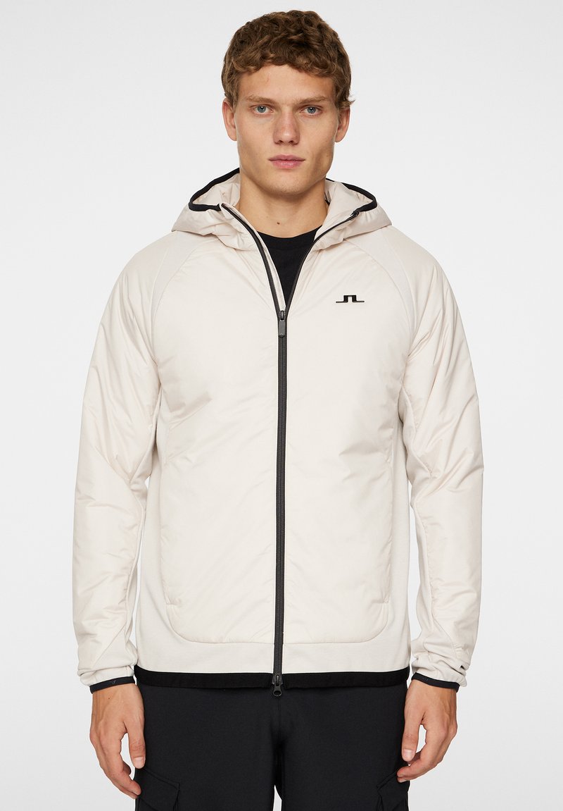 J.LINDEBERG Sports SHAWN HYBRID HOODED JACKET - Giacca outdoor - moonbeam