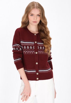 Cardigan - burgundy