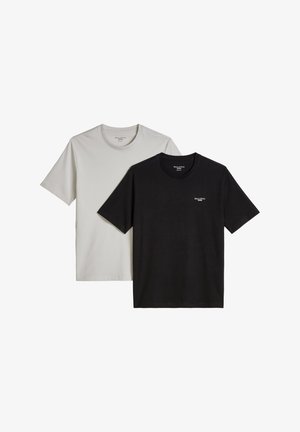 Marc O'Polo DENIM, T-SHIRT, SSL, LOGO PRINT, DOUBLE PACK - T-Shirt basic - black multi