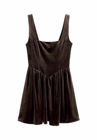 REGULAR FIT - NECK WAISTED  - Kasdienė suknelė - chocolate brown