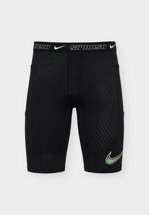 Nike Performance, STRIDE - Legging court de running - black/illusion green/white