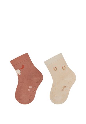 KRABBEL 2-PACK PFERD - Socken - bräunlich