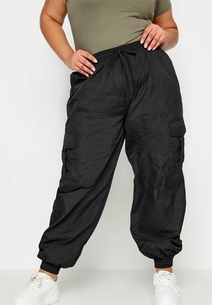 Yours Clothing PARACHUTE - Cargobroek - black