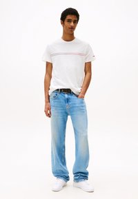 Tommy Jeans - ENTRY 2 PACK - T-shirt print - dark night navy/ecru Miniatuurafbeelding 1