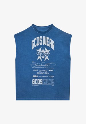 GCDS, T-SHIRT - T-shirt con stampa - azzurro