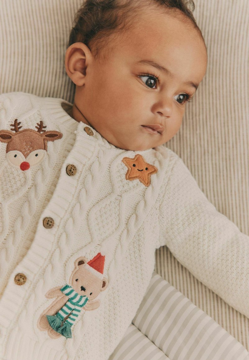 Next REGULAR FIT   - Kardiganas - white chrismas